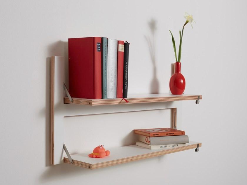 AMBIVALENZ Книжный шкаф офисный из фанеры Fläpps shelf 80×40-2 Fl070002 - Вид №1