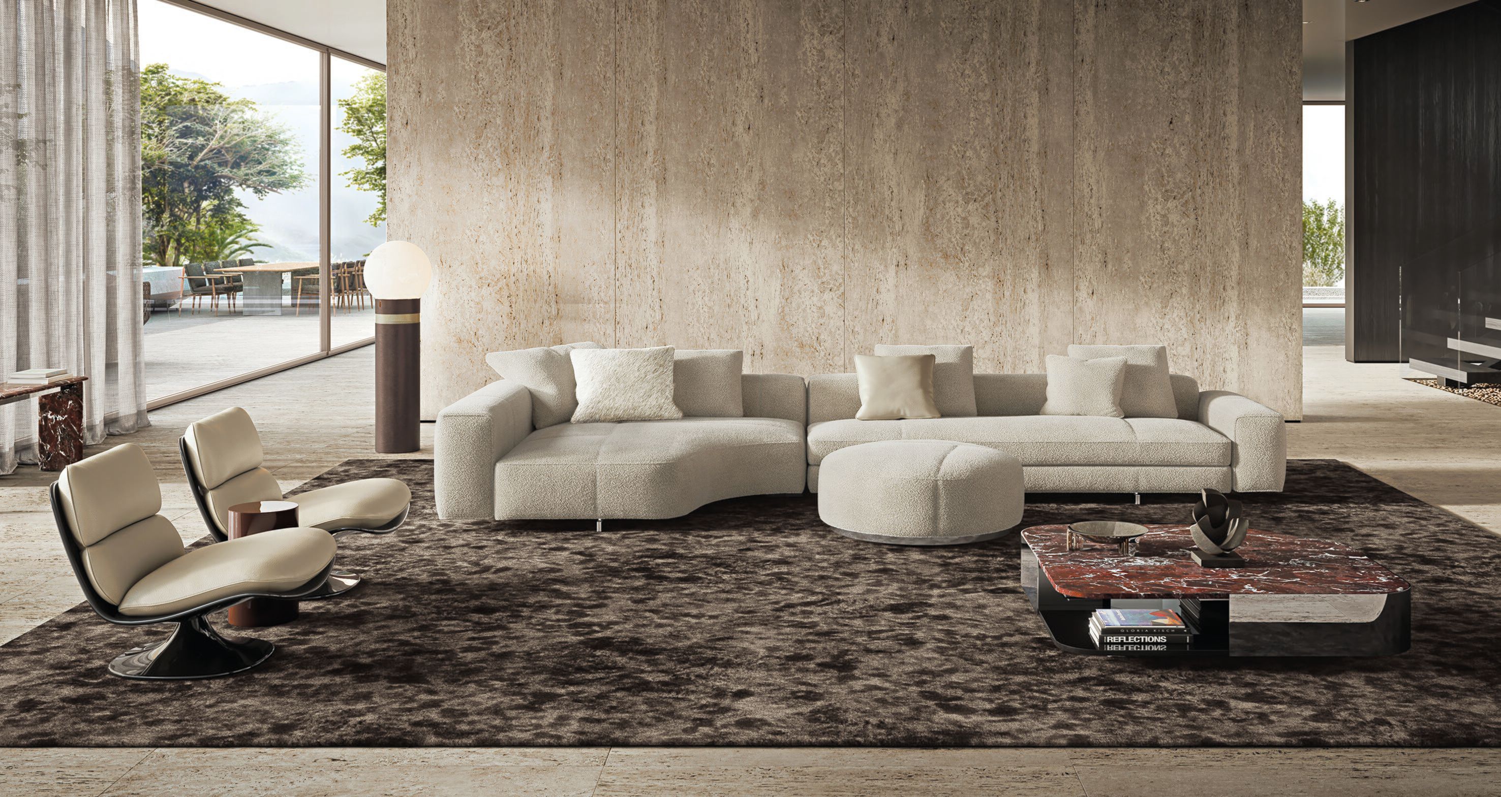 4-местный тканевый диван Minotti Yves ARCH-00107550 - Вид №2