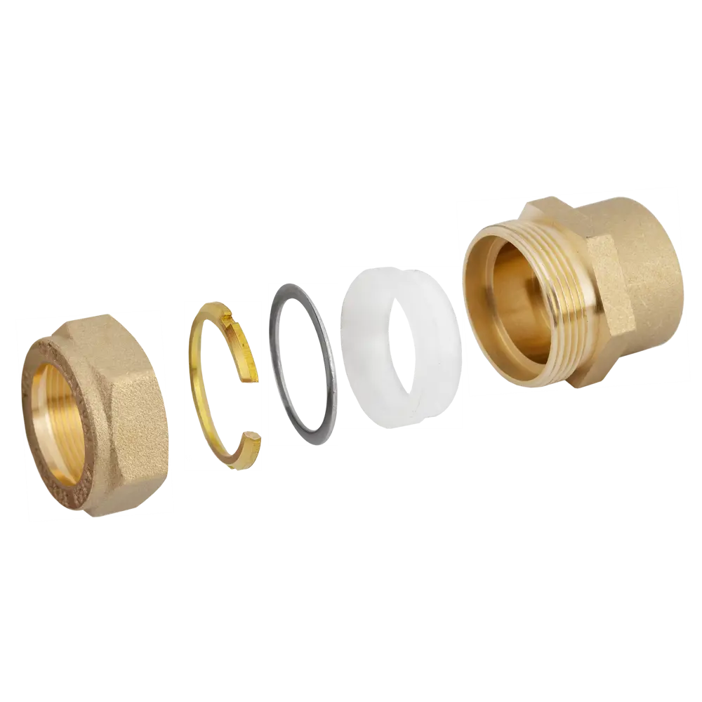 Обжимная муфта Stahlmann 3/4"×20 мм для гофрированных труб 82650018 STLM-0032849 - Вид №1