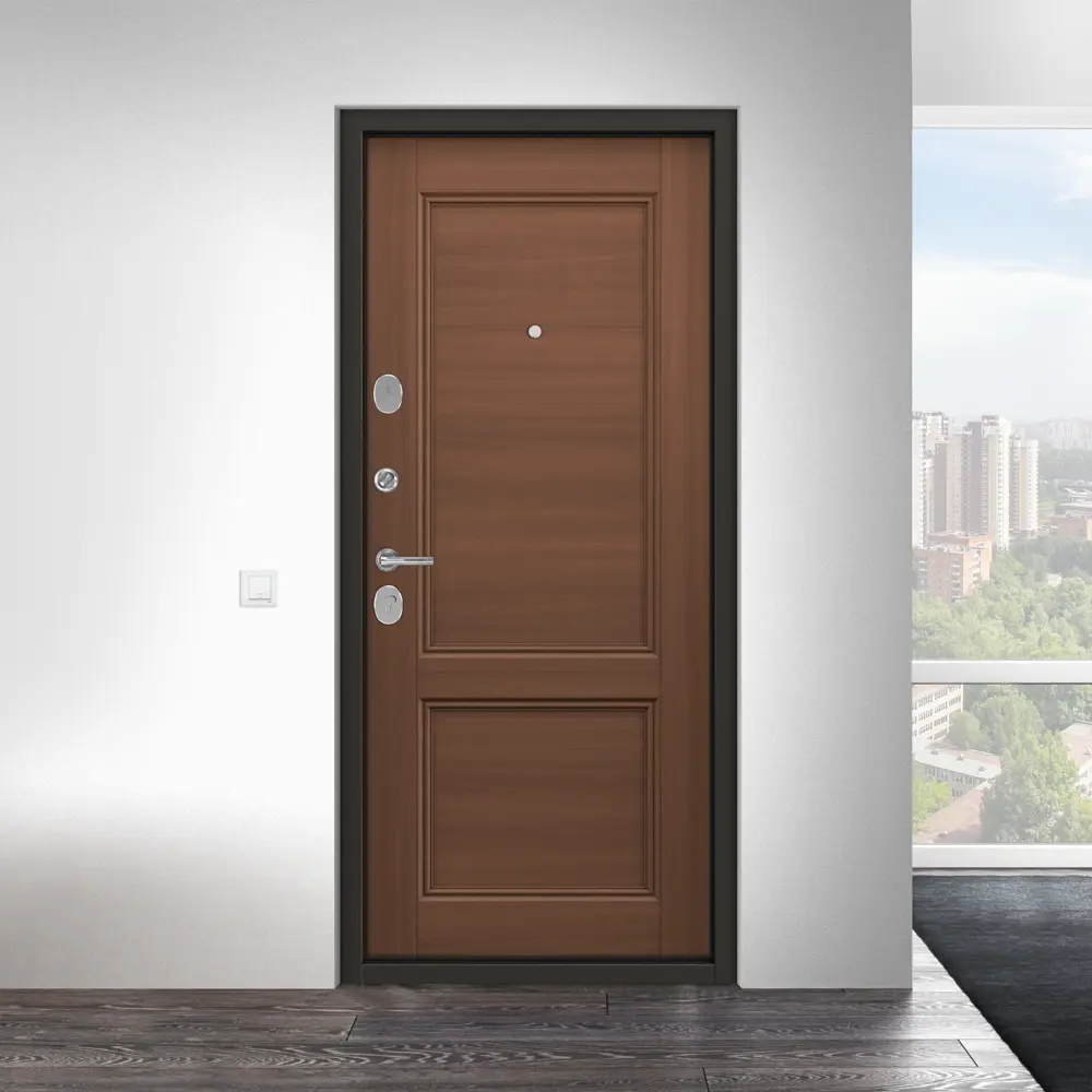 Дверь металлическая Контрол Танганика, 880 мм, левая, цвет орех TOREX STLM-2173405 - Вид №16