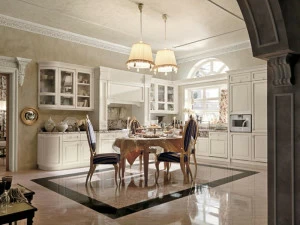 Martini Interiors Лакированная линейная кухня из дерева на заказ Convivio