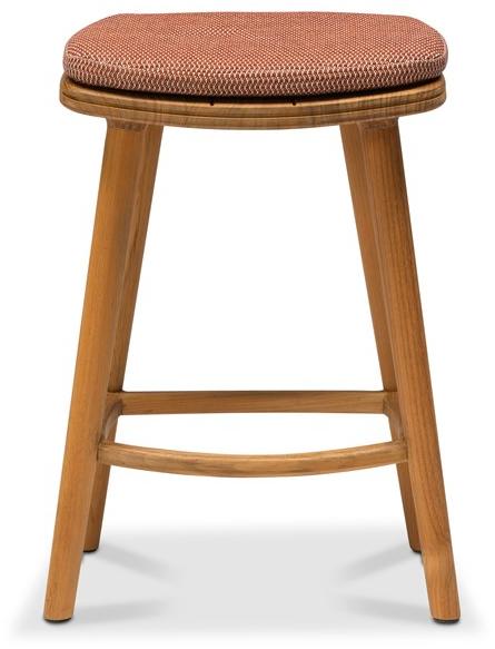 MANUTTI Табурет из тикового дерева с подставкой для ног Solid Bs71 - Вид №3