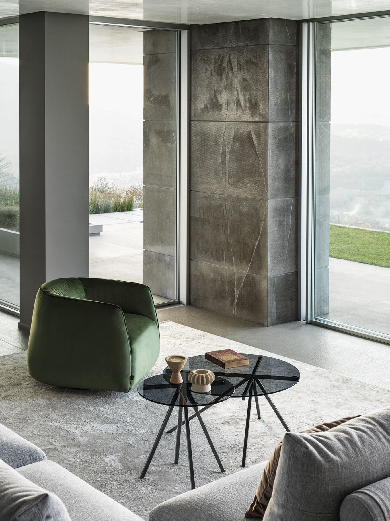 Тканевое кресло с подлокотниками Bontempi Casa KODI ARCH-00060527 - Вид №2