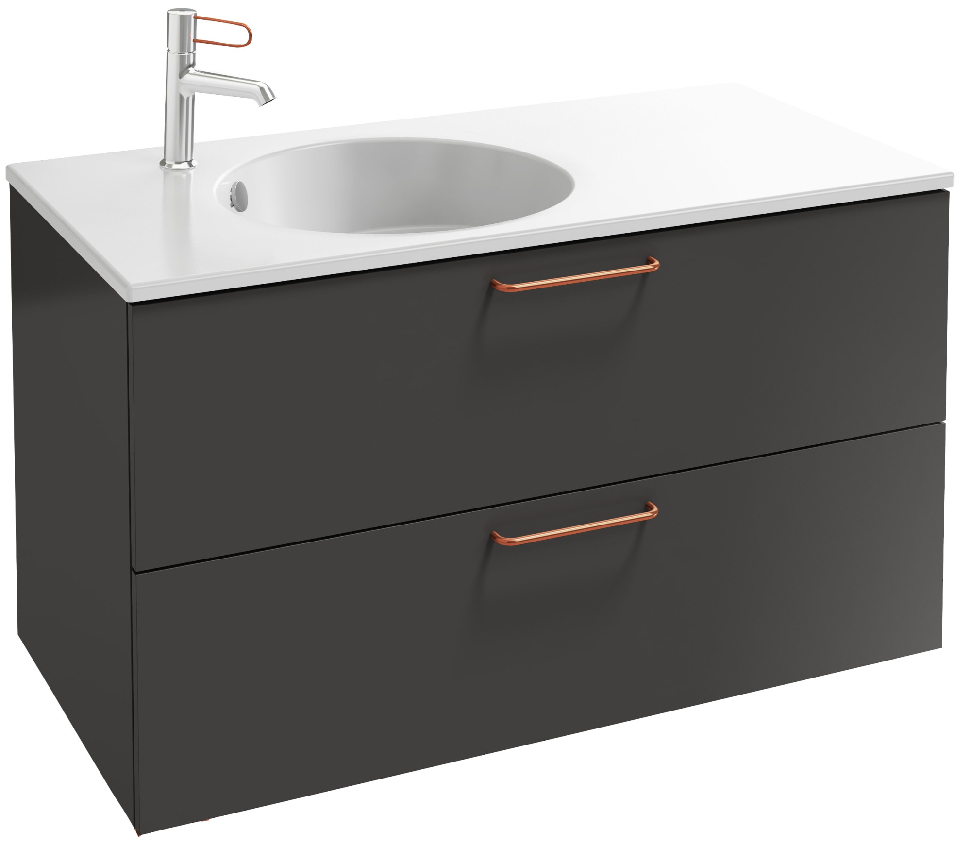 EB2524-R7-N14 Тумба под столешницу 100 см, 2 ящика, бронзовая ручка JACOB DELAFON ODÉON RIVE GAUCHE ODEON RIVE GAUCHE