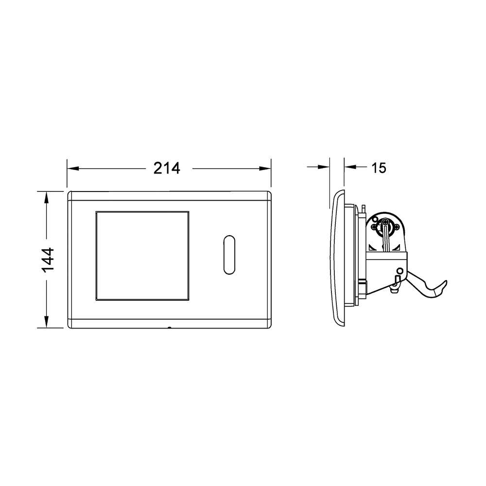 9240362 planus электронные системы смыва Tece TECEplanus - Вид №1