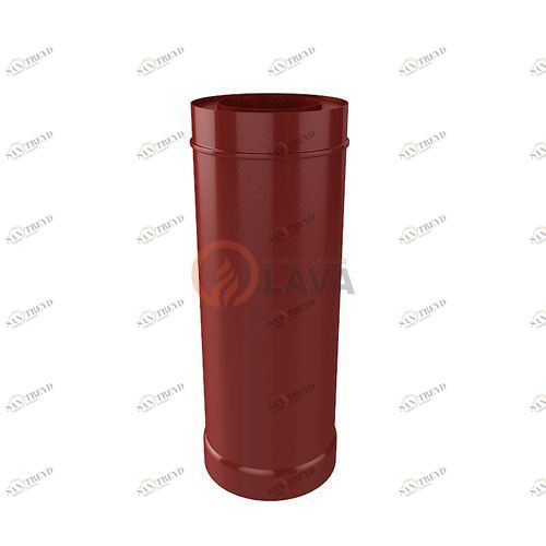 Труба-сэндвич LAVA 180/250 мм. 0,5 м. красный (3011) 4431