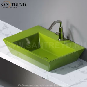 L291121 Подвесная раковина настенная прямоугольная A. e T. Italia PRISMA