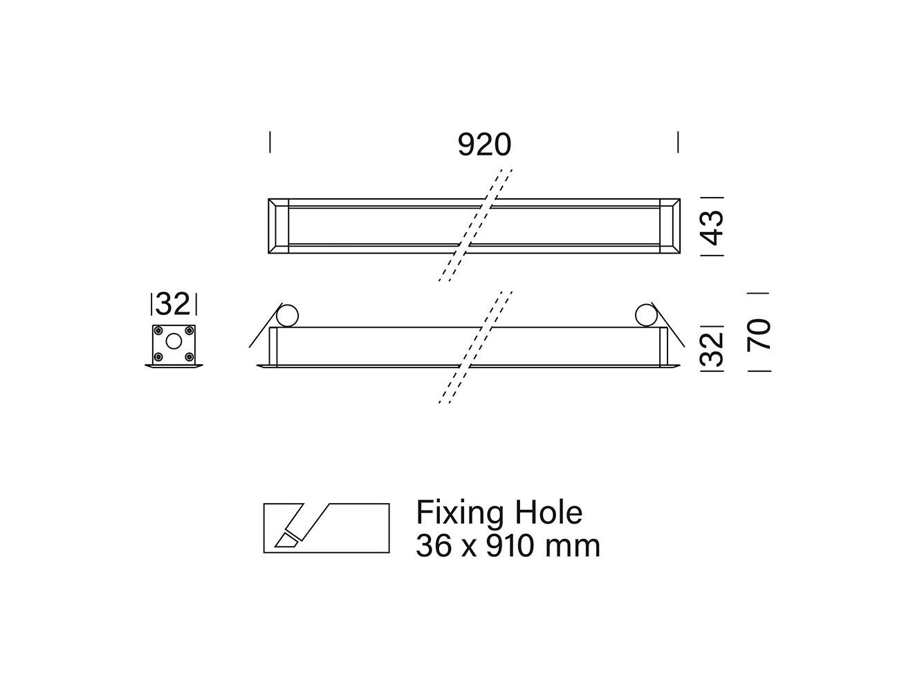 Алюминиевый потолочный линейный профиль освещения Platek Mini Corniche ARCH-00100763 - Вид №5