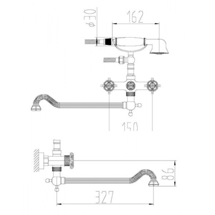 Zorg A 7001WDN-BR Смеситель для кухни Zorg  - Вид №2