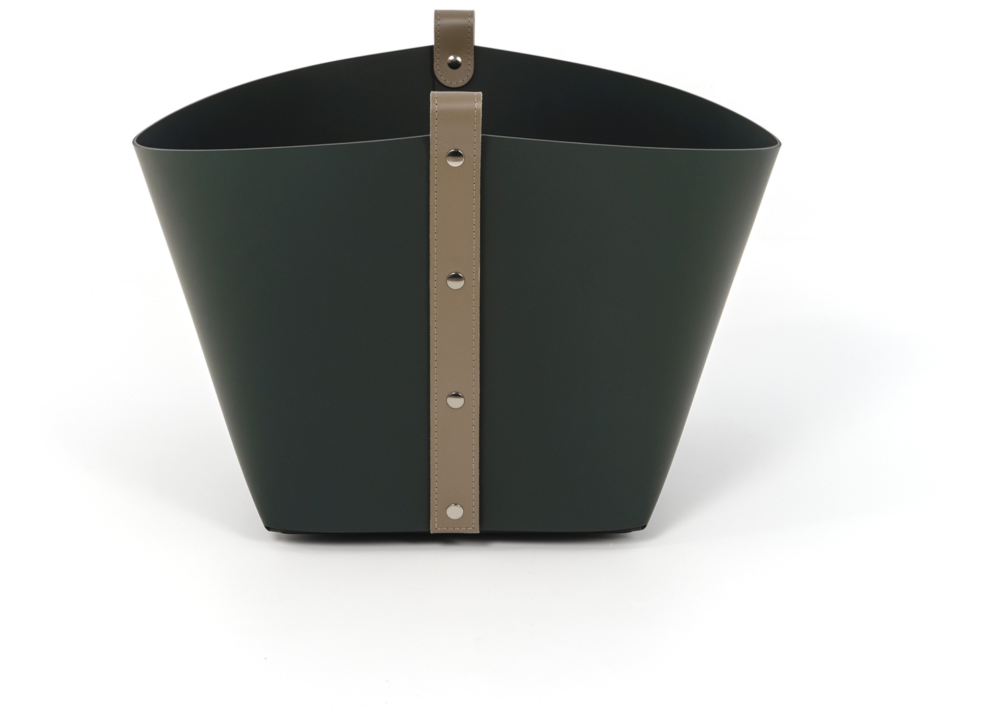 Корзина Ovo - 40X44XH39см / Кремовый / регенерированная кожа_coffee