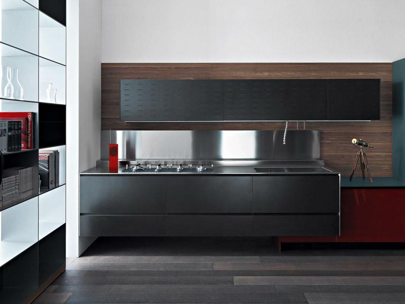 VALCUCINE Кухня из алюминия, окрашенного в белый цвет Riciclantica sun-id-1430428 - Вид №9
