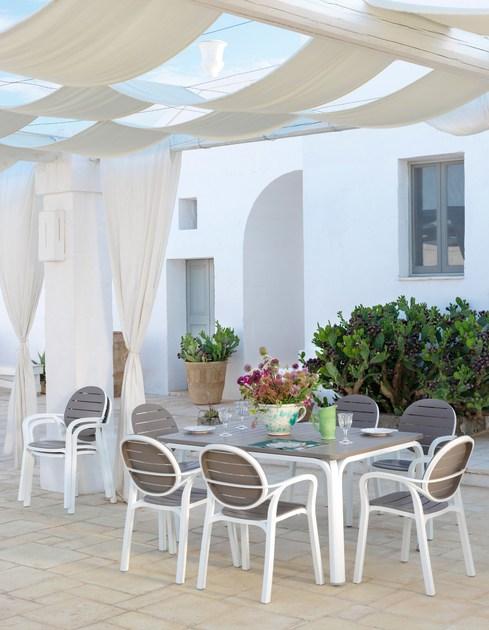 Nardi Штабелируемый садовый стул из полипропилена с подлокотниками Alloro sun-id-1474083 - Вид №4