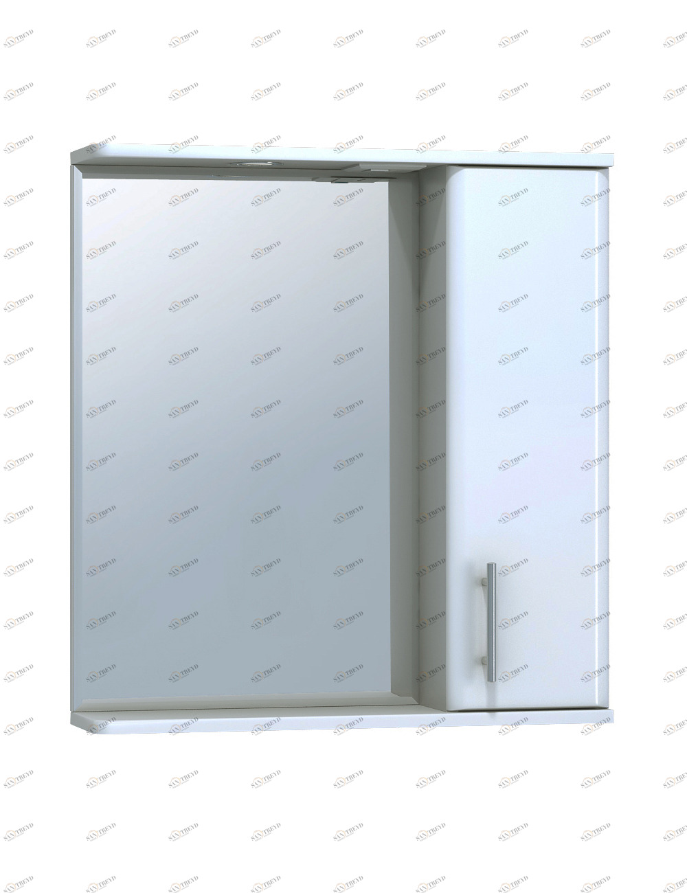 Зеркало Vito правое, со спотом)650⨉160⨉700 мм белый VIGO sun-id-664481