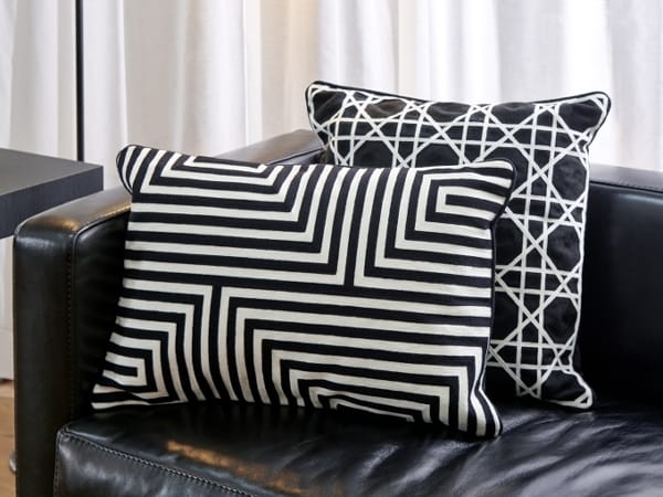 Наволочка из хлопка с геометрическим рисунком LAMBERT VASARELY ARCH-00028069 - Вид №1