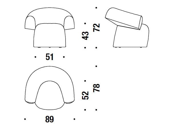 Тканевое кресло с подлокотниками In Stock Moroso ARCH-00064847 - Вид №2