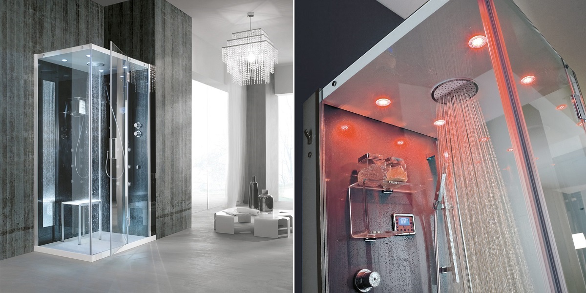 Душевая кабина угловая Tempo JUNIOR 90/80 см 1TPA1D3 Gruppo Geromin - Вид №1