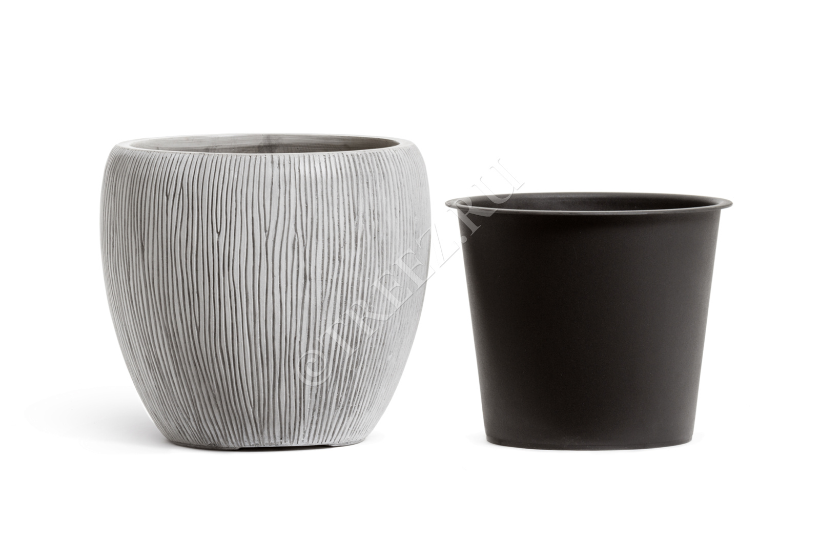 41.3320-06-044-IVR-49 Кашпо  Effectory - серия Wow - Конус-Чаша - Слоновая кость Цветочная коллекция  - Вид №7