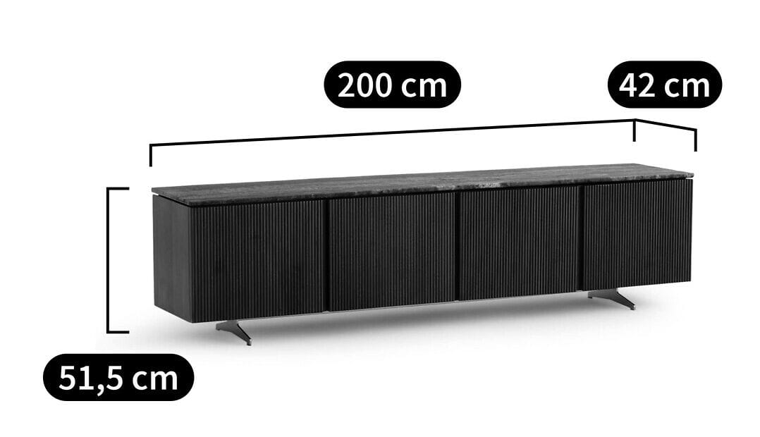 Деревянный шкаф для телевизора с распашными дверцами AMPM JAKTO ARCH-00040546 - Вид №3