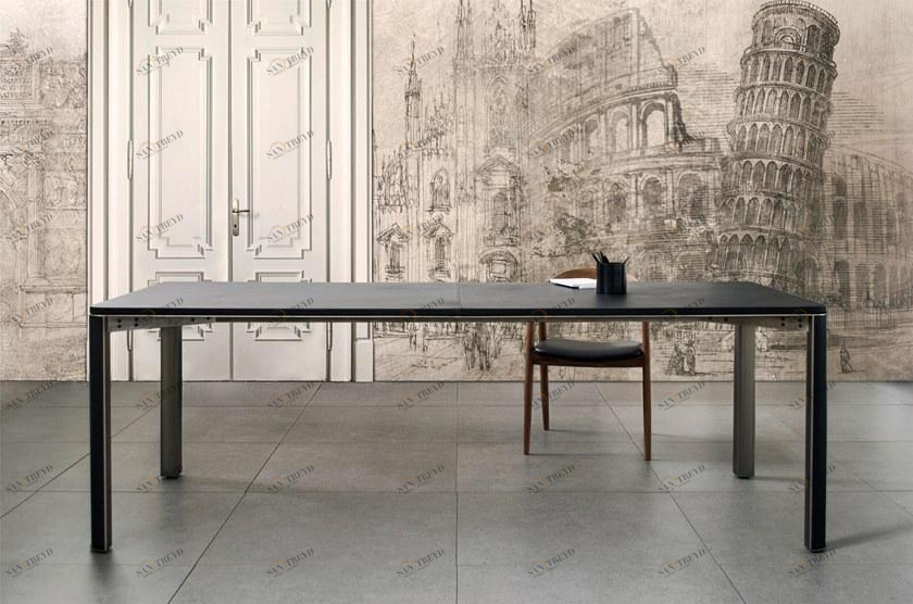 mg12 Прямоугольный стол из стали и кожи Gregorio sun-id-1459752