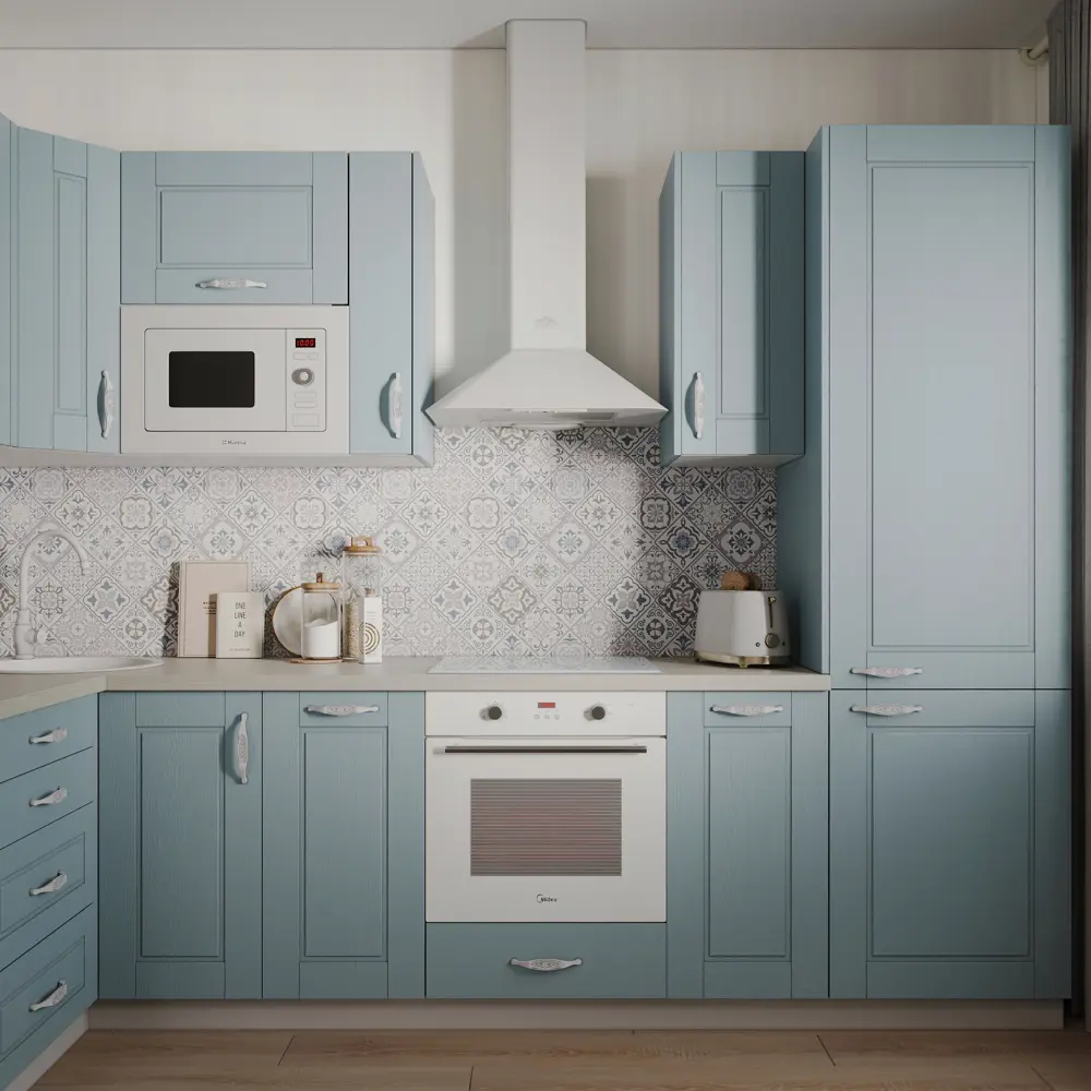 Кухонный фасад Delinia ID Томари 44.7×76.5 см голубой МДФ 82011012 STLM-0017389 - Вид №11