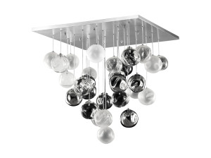 Потолочный светильник с художественными стеклянными шариками из муранского стекла