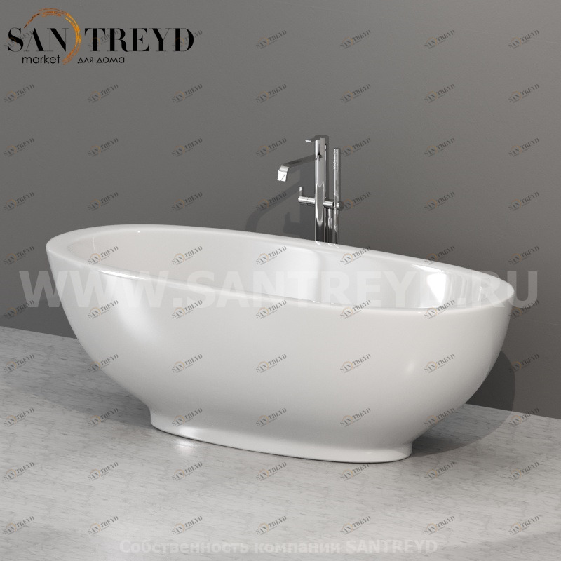 VABOCA; VABOSC; VA087 Ванна свободностоящая в комплекте с сифоном Globo Ceramica Globo BOWL + VABOCAVABOSCVA087