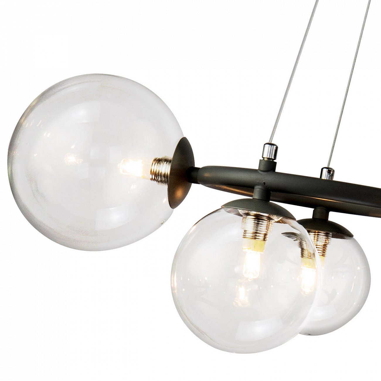Светильник подвесной 32х93 см черный Wendt KG1202P-9/clear DELIGHT COLLECTION ДИЗАЙНЕРСКИЕ 00-3883152 Прозрачный;черный  - Вид №1