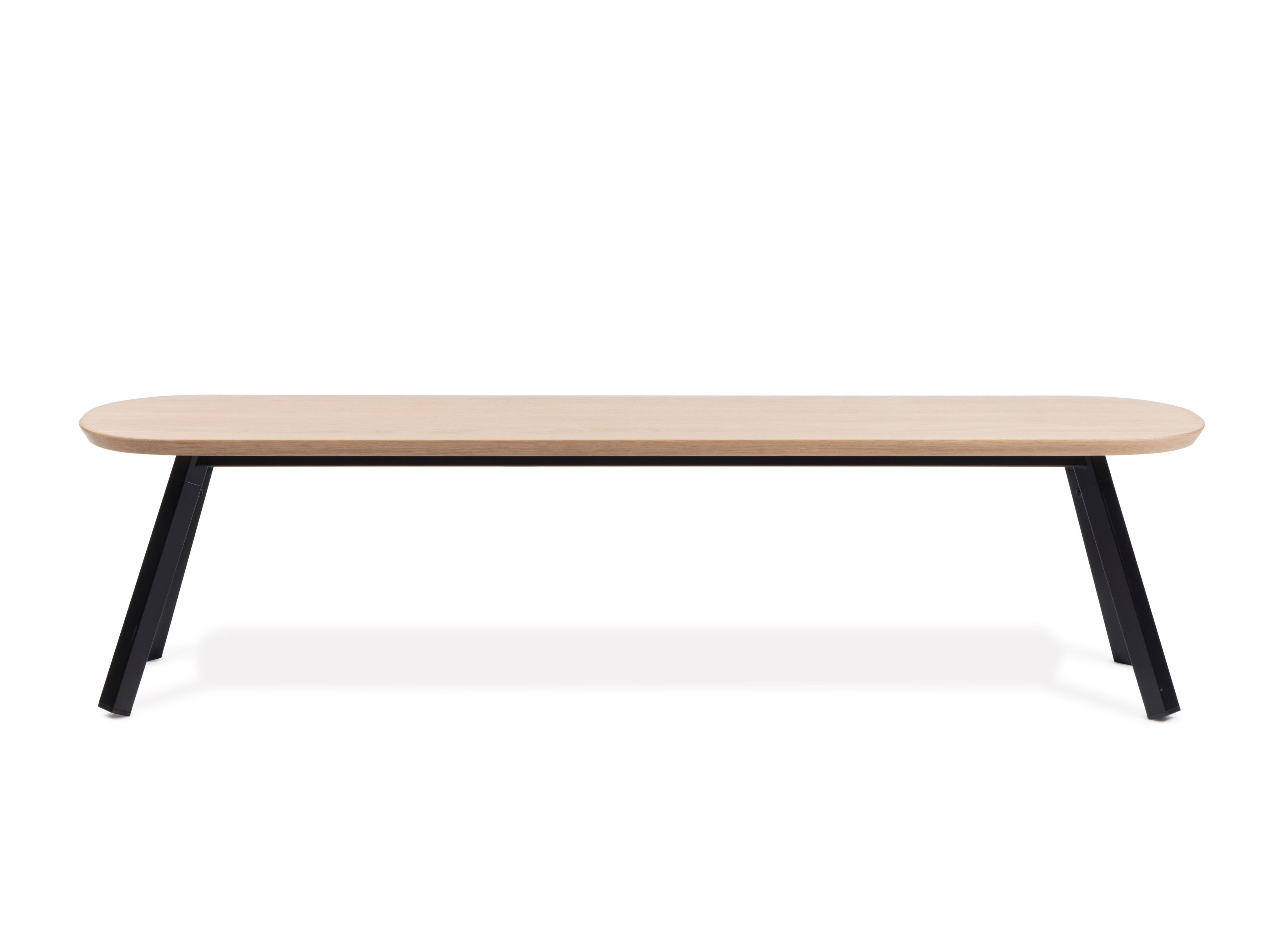 Дубовая скамья с окрашенной стальной основой RS Barcelona YOU AND ME ARCH-00051992 - Вид №14