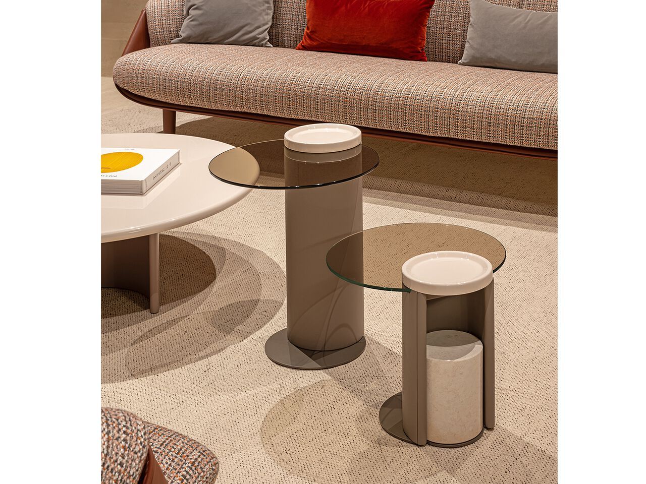 Круглый стеклянный журнальный столик Turri Nook ARCH-00022435 - Вид №1
