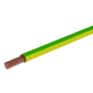 Провод Ореол ПуГВ 1x2.5 на отрез ГОСТ цвет жёлто-зелёный