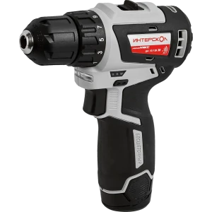Дрель-шуруповерт аккумуляторная Интерскол ДА10/12В38, 12 В, Li-ion 2x3 Ач