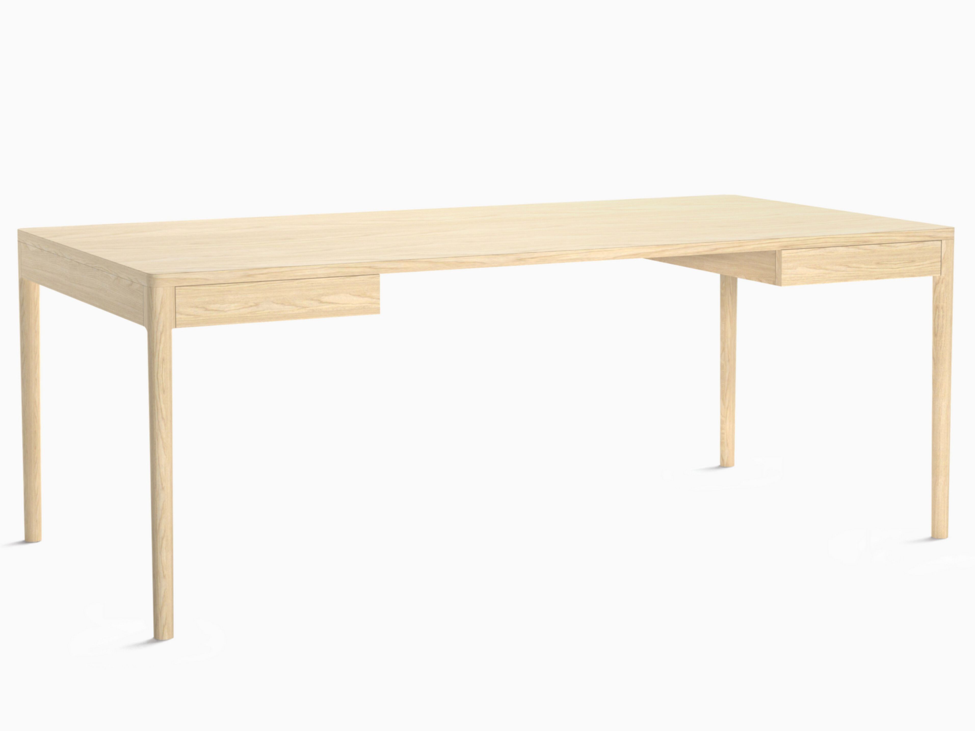 Прямоугольный стол из ясеня с ящиками In Stock Mor Design ARCH-00029480