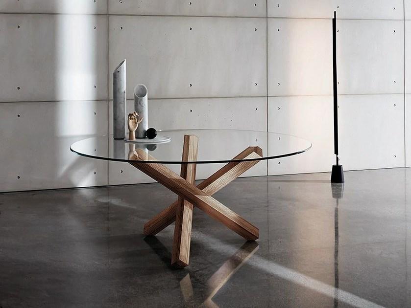 Sovet italia Круглый стеклянный стол Aikido sun-id-1356523 - Вид №1