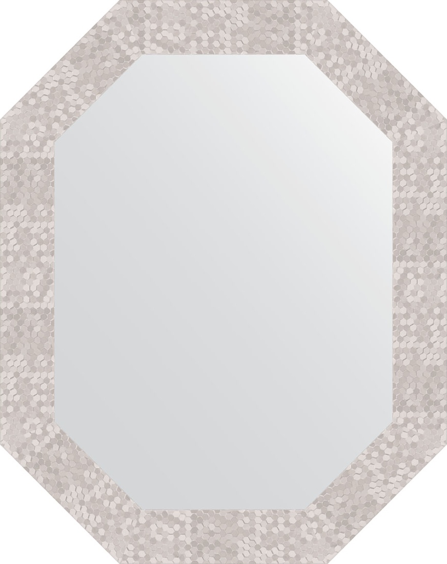 BY 7098 Зеркало в багетной раме - соты алюминий 70 mm EVOFORM Octagon
