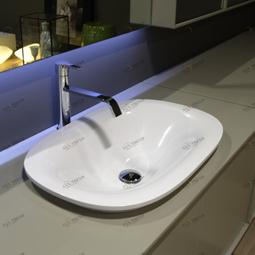 TRIOVALE Накладная раковина под столешницу  овальная Antoniolupi 