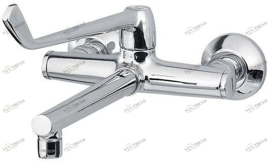 rvb Смеситель для умывальника настенный на 2 отверстия Medico 4200.--.05