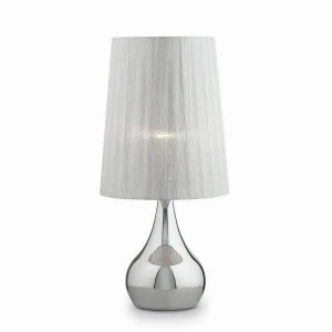 Настольная лампа Ideal Lux Argento ETERNITY TL1 BIG IDEAL LUX ВАЗА 080577 Белый;прозрачный