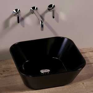 WA03NERO Накладная раковина на столешницу  квадратная Simas