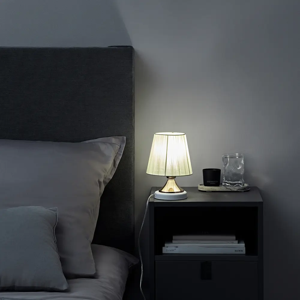 Настольная лампа КЛЮЧНИК Пассат в классическом стиле с кремовым плафоном 82810204 STLM-0036435 - Вид №9