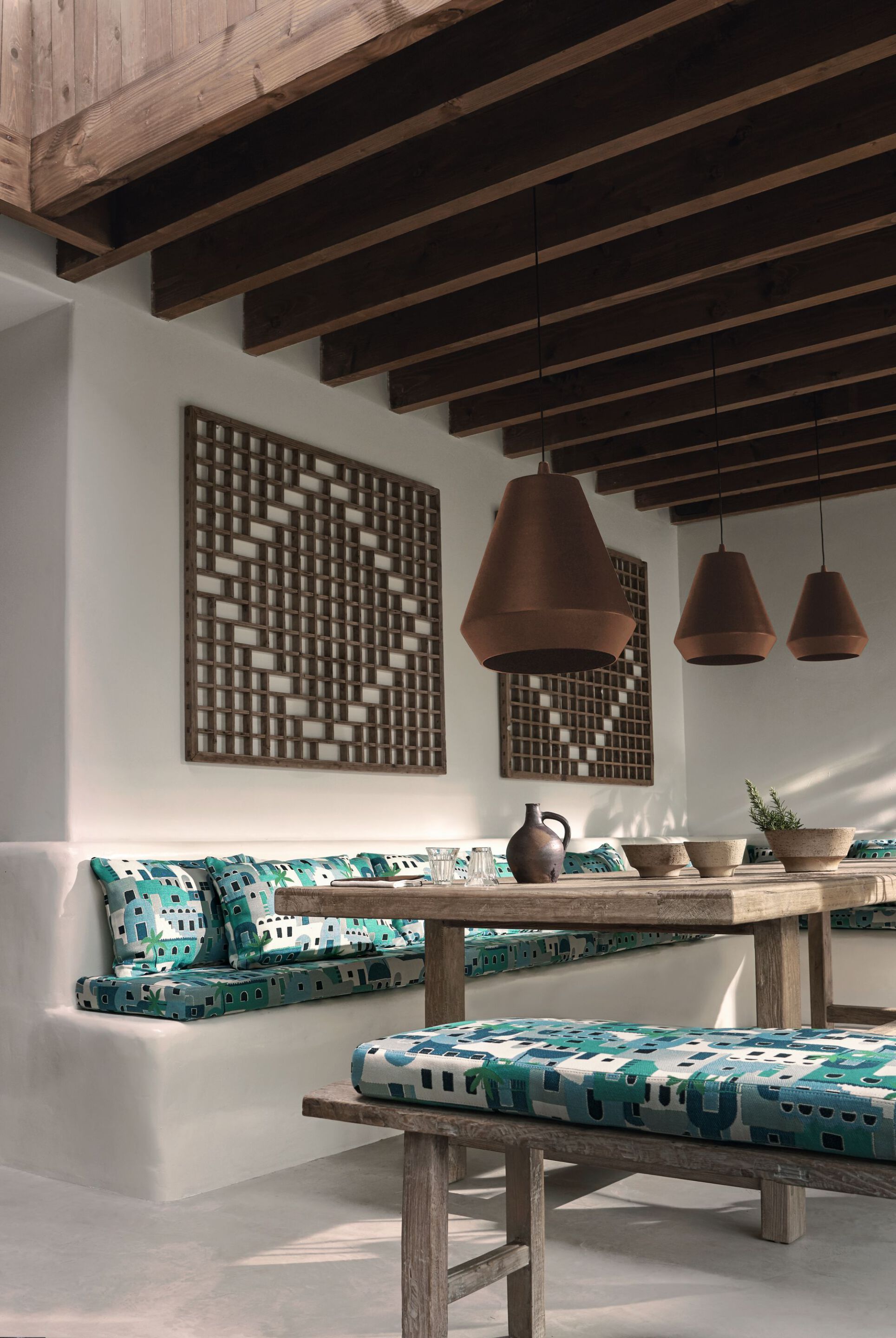 Моющаяся ткань для наружной ткани с графическим рисунком Casamance Amorgos ARCH-00108542 - Вид №2