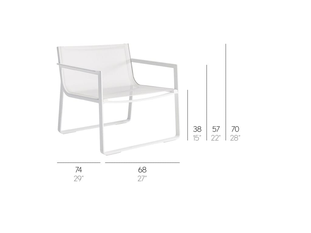 Садовое кресло Batyline® с подлокотниками GANDIABLASCO Flat Textil ARCH-00067114 - Вид №10