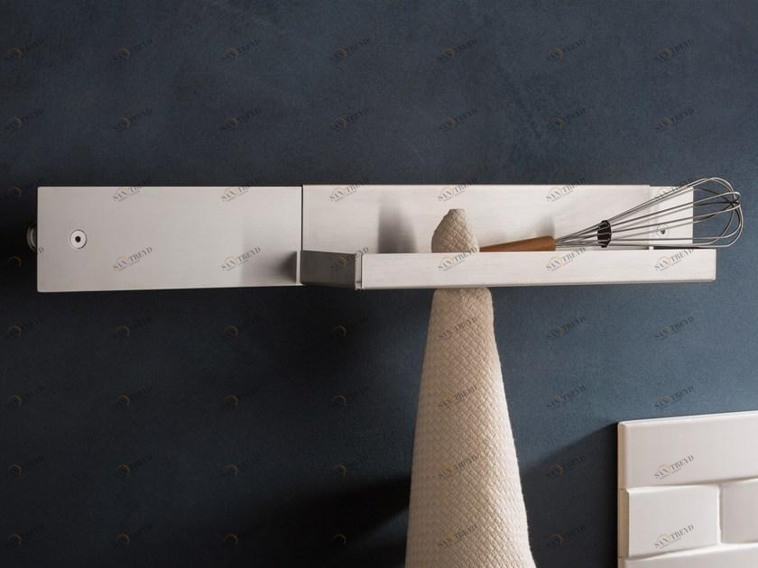 MINA Полка для ванной из нержавеющей стали Emme 27070+7025190f