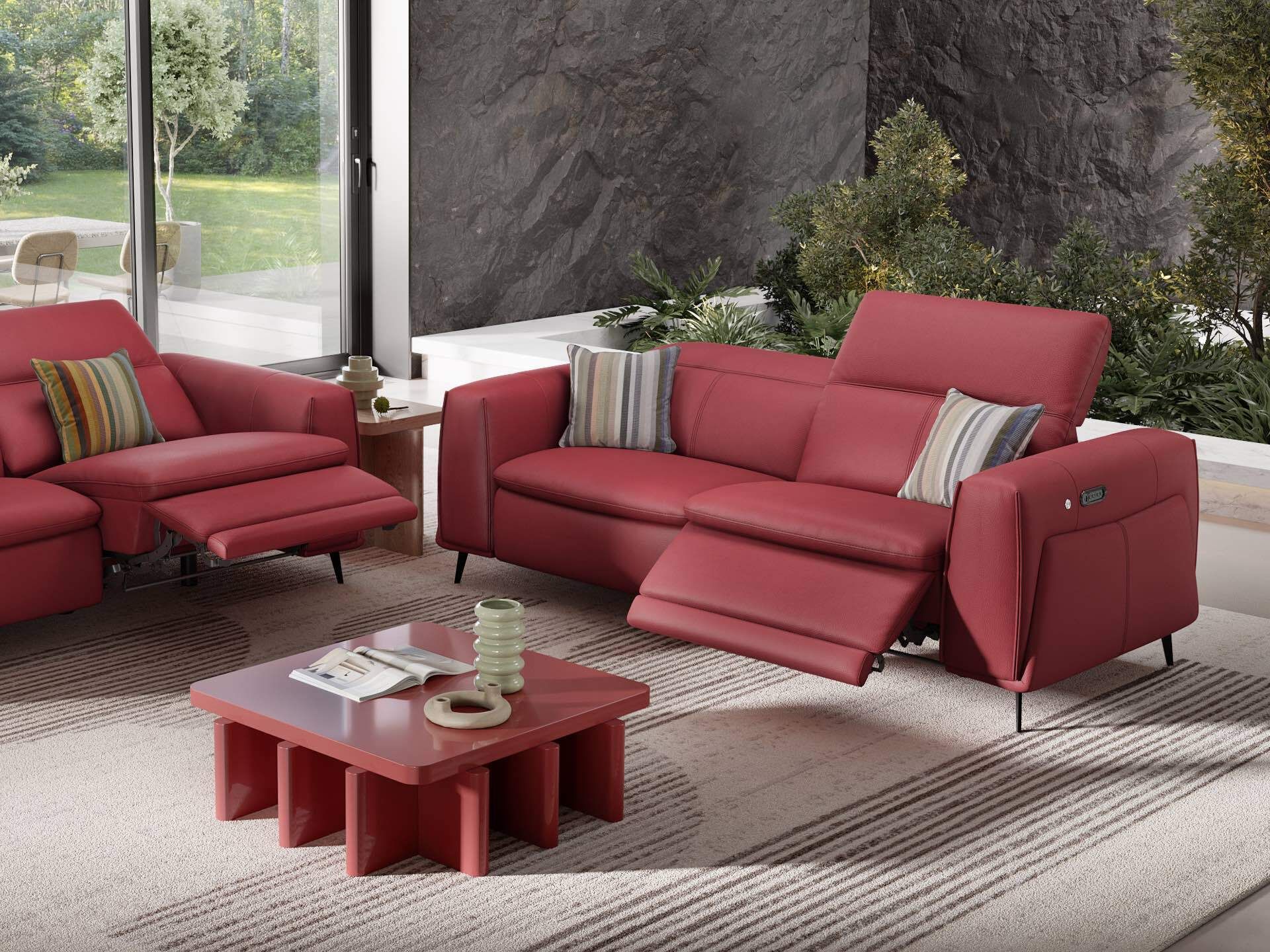 3-местный кожаный диван Sofanella Belluno ARCH-00019891 - Вид №3