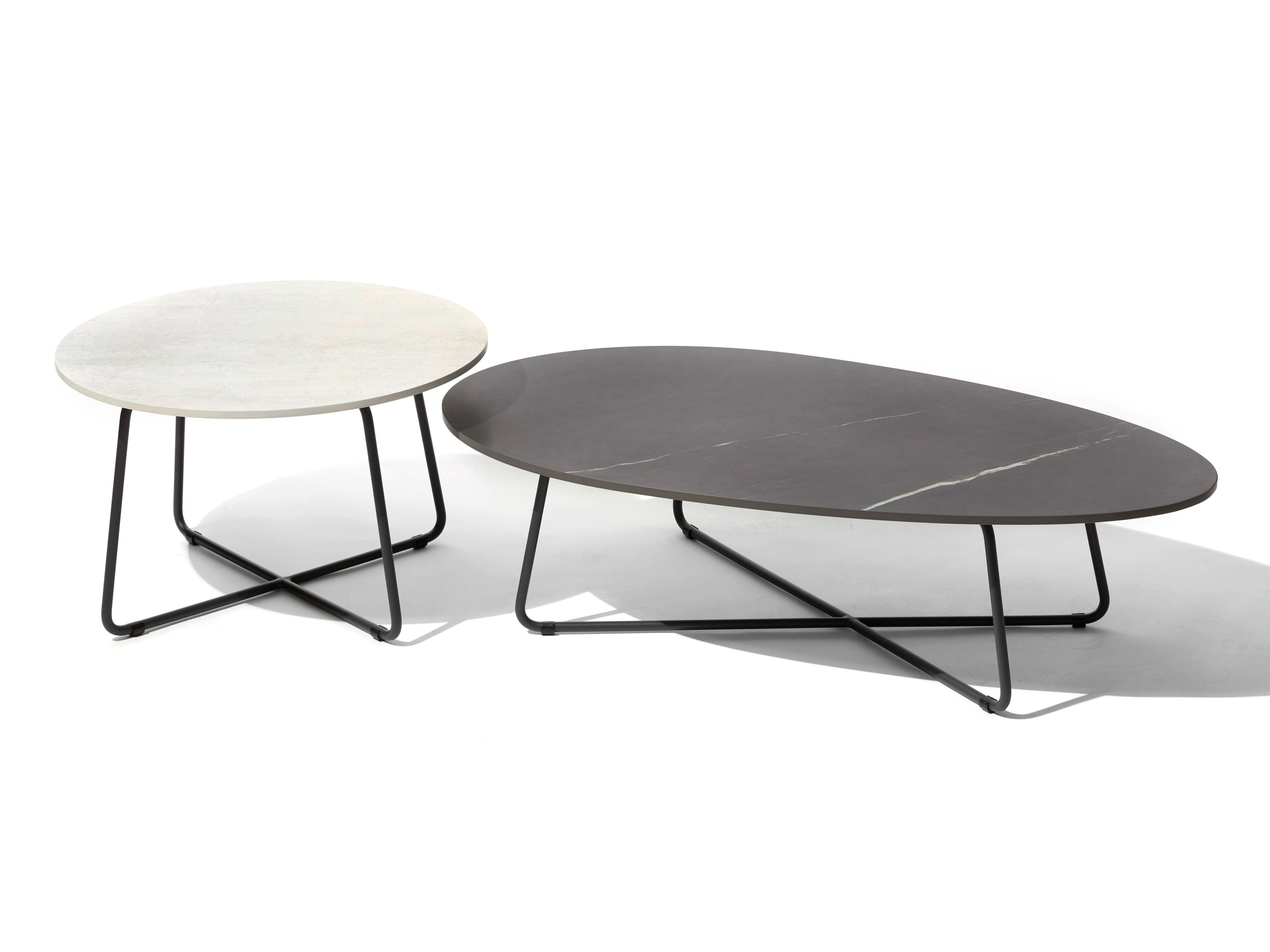 Низкий журнальный столик в fm-ceramtop и алюминий FISCHER MÖBEL Drop ARCH-00037131 - Вид №3