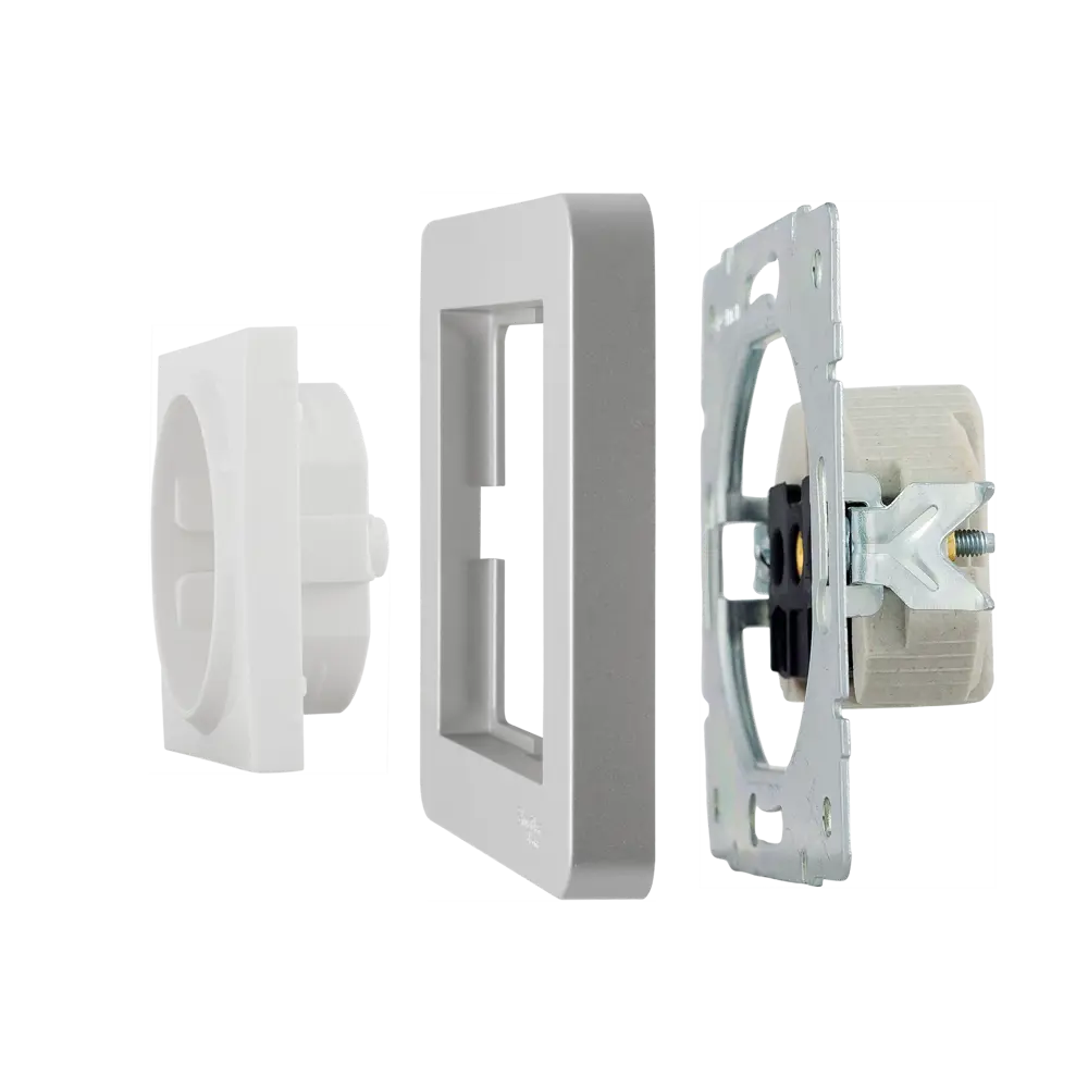 Рамка SYSTEME ELECTRIC W59 Deco для розеток и выключателей в цвете платина 82593329 STLM-0030822 - Вид №3