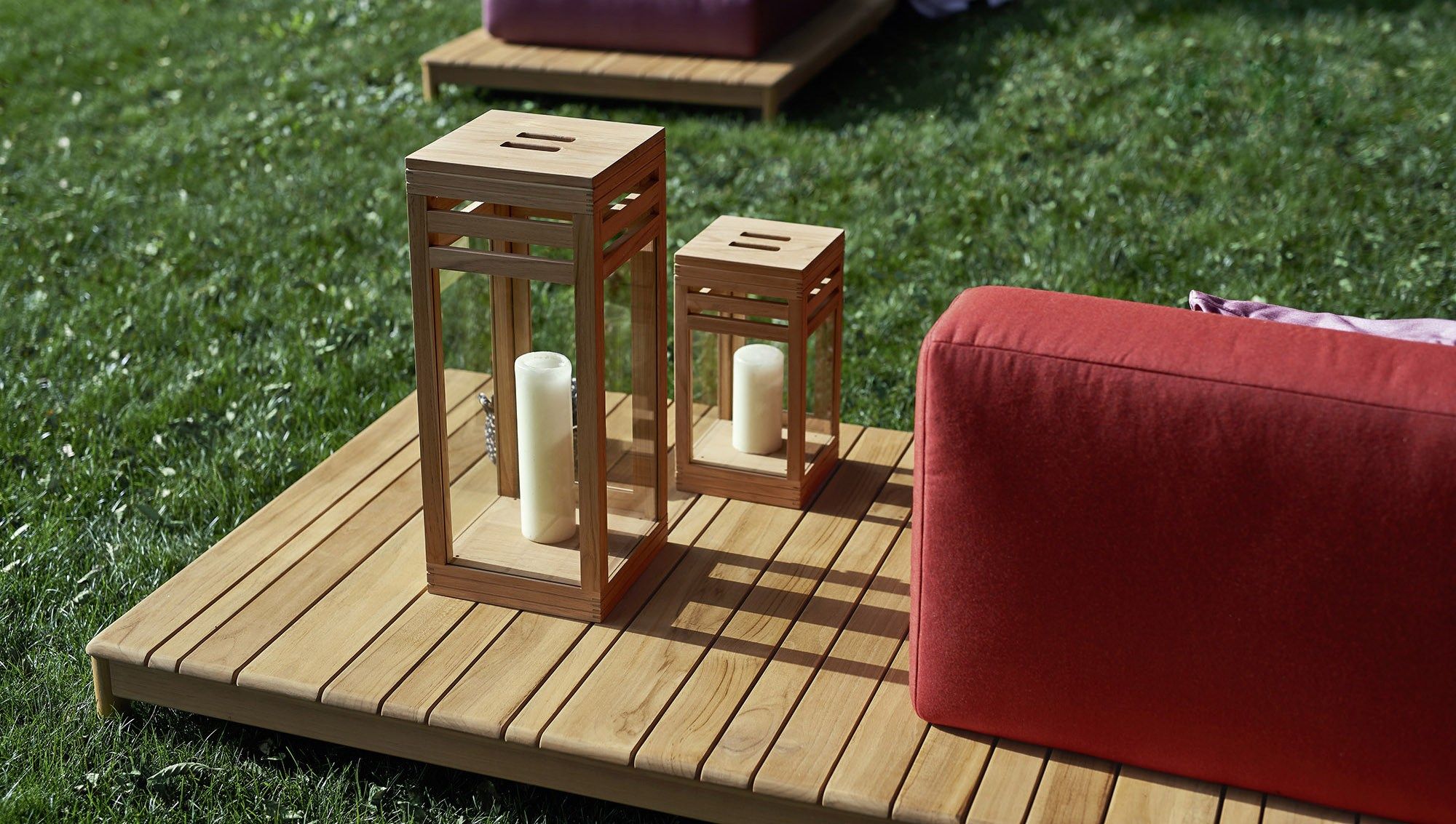 Угловой садовый диван из ткани Varaschin Barcode ARCH-00091023 - Вид №2