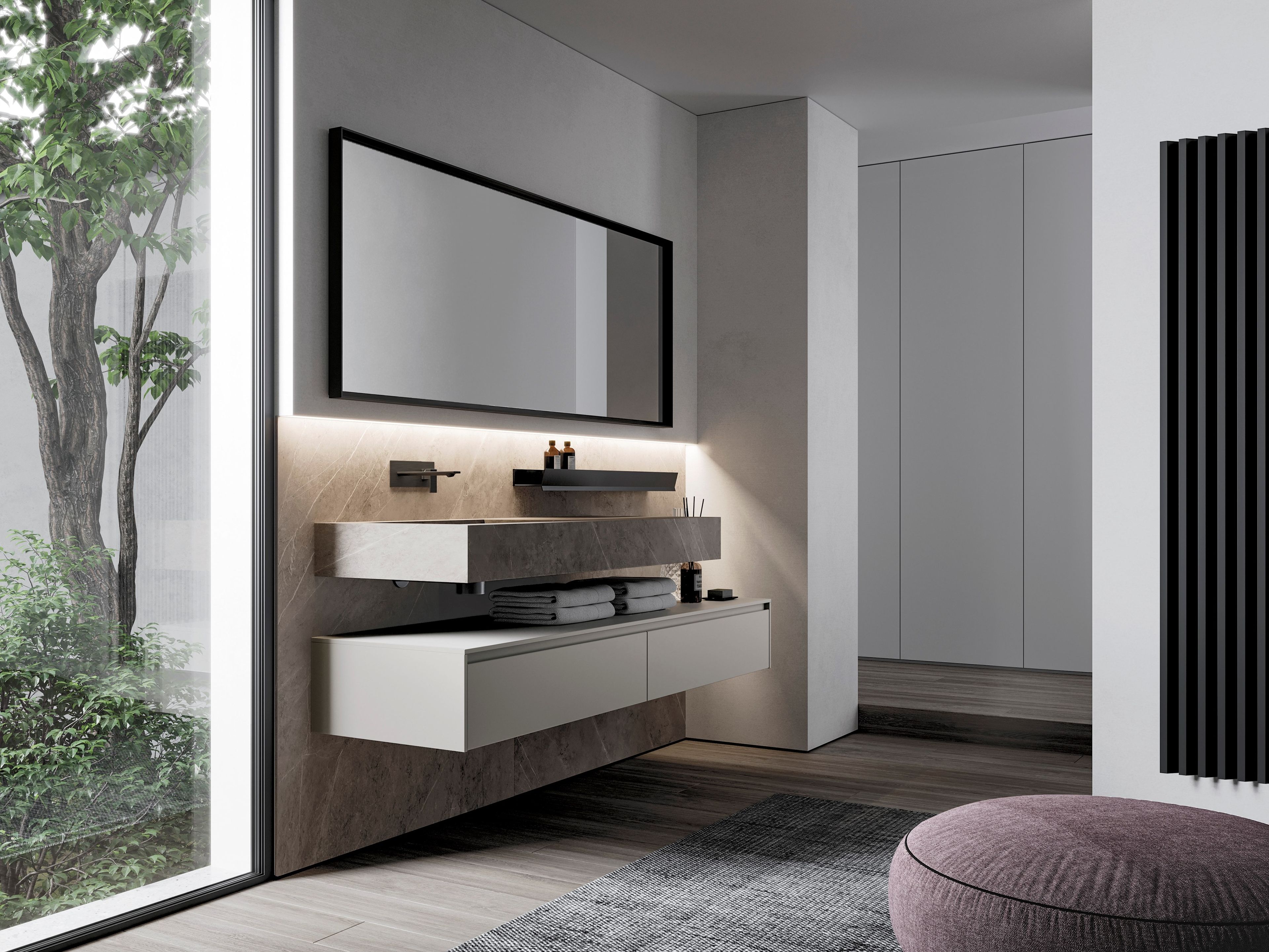 Подвесной умывальник Ideagroup Nyù ARCH-00126223