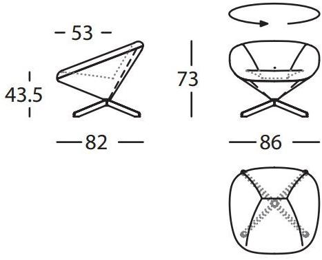 Sancal Кресло из ткани с 4 спицами Tortuga sun-id-1425673 - Вид №12