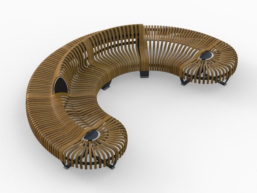 Green Furniture Concept Скамья из фанерованной древесины без спинки Nova c sun-id-1373239 - Вид №3