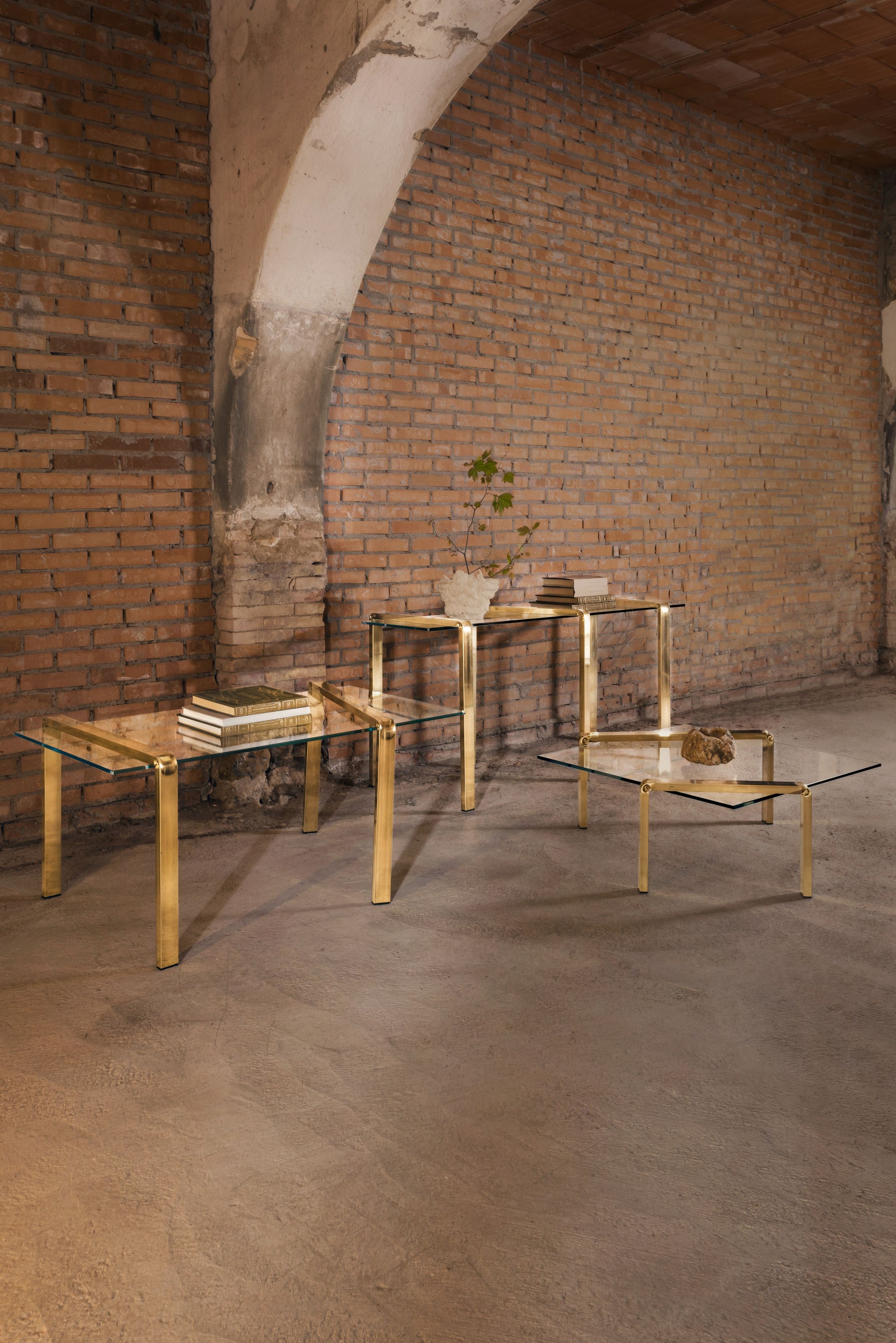 Прямоугольная консоль из стекла и металла Situér LG-22 ARCH-00103352 - Вид №4